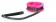Ошейник с поводком и розовым мехом BDSM Light