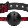 Черно-красный кляп-шарик Breathable Luxury Ball Gag