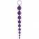 Фиолетовая анальная цепочка Sex Please! Sexy Beads - 27,9 см.