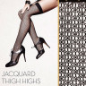 Жаккардовые чулки Jacquard Thigh High