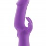 Фиолетовый вибратор с клиторальным отростком MATES FANTASY RECHARGE VIBRATOR - 17 см.