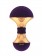 Фиолетовый вибромассажёр Enoki - 12,5 см.