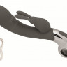 Серый вибратор Embrace Bunny Wand - 21 см.