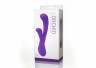 Фиолетовый вибратор с клиторальным отростком UltraZone Orchid 9X Rabbit Style Silicone Vibrator - 21,6 см.