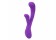 Фиолетовый вибратор с клиторальным отростком UltraZone Orchid 9X Rabbit Style Silicone Vibrator - 21,6 см.