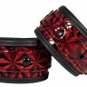 Красно-черные наручники Luxury Hand Cuffs