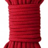 Красная веревка для бондажа Japanese Rope - 10 м.