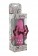 Розовый вибратор Diamond Pink Petit с кристаллами - 11 см.