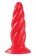 Красная витая пробка TWISTED PROBE - 14 см.