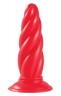 Красная витая пробка TWISTED PROBE - 14 см.