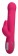 Розовый вибратор со стимулятором клитора Rabbit Tres Chic - 23 см.
