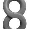 Серое эрекционное кольцо на пенис RINGS LIQUID SILICONE