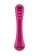 Вибратор с ребристой головкой The Emerald Pink - 16,3 см.