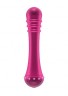 Вибратор с ребристой головкой The Emerald Pink - 16,3 см.