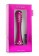 Вибратор с ребристой головкой The Emerald Pink - 16,3 см.