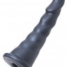 Черная насадка для страпона Axel - 17,5 см.