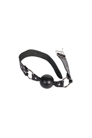 Чёрный кляп–шар Solid Ball Gag