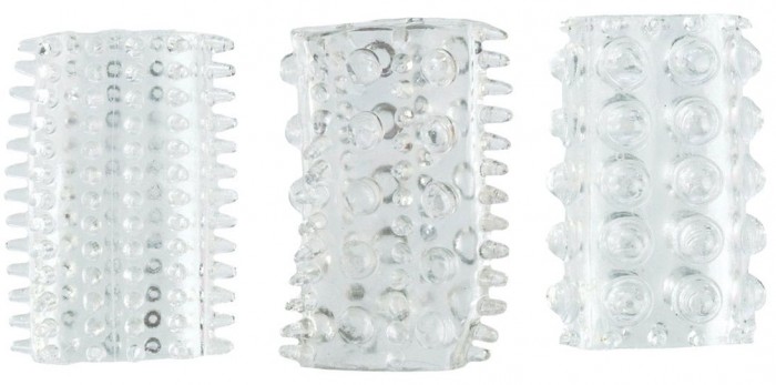 Набор из 3 прозрачных насадок Senso Rings