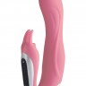 Розовый вибратор Hi-Tech Neo Rabbit Pink - 17,5 см.