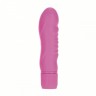 Розовый вибратор First Time Silicone Stud - 13 см.