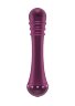 Вибратор с ребристой головкой The Emerald Purple - 16,3 см.