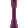 Вибратор с ребристой головкой The Emerald Purple - 16,3 см.