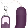 Фиолетовое виброяйцо Medium Wireless Vibrating G-Spot Egg с пультом - 7,5 см.