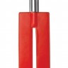 Красная П-образная шлёпалка Leather Slit Paddle - 35 см.