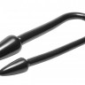 Черный двусторонний анальный стимулятор Ravens Tail 2X Dual Ended Anal Plug