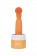 Оранжевый вибратор Cassie с усиками - 17 см.
