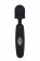 Черный жезловый вибратор POWER TIP MASSAGE WAND - 24 см.