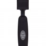 Черный жезловый вибратор POWER TIP MASSAGE WAND - 24 см.