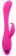 Розовый вибратор INDULGENCE Elated Rabbit - 23 см.