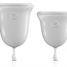 Набор из 2 прозрачных менструальных чаш Intimate Care Menstrual Cups