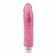 Реалистичный розовый вибратор Glitter Gels Vibrating Dong - 18 см.