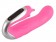 Розовый вибратор для внутренней и внешней стимуляции Hands-Free Dolphin - 18 см.