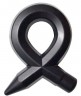 Чёрное силиконовое эрекционное кольцо RINGS LIQUID SILICONE