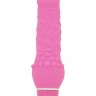 Розовый вибратор с широким основанием PURRFECT SILICONE CLASSIC MINI - 13 см.