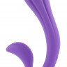 Фиолетовый силиконовый вибромассажёр THE LADY JADORE - 19 см.