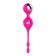 Розовый вагинальные шарики с вибрацией NAGHI NO.17 RECHARGEABLE DUO BALLS