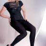 Черные легинсы из микрофибры Microfibre Leggings Plus Size 100 den