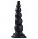 Чёрная анальная пробка-ёлочка MENZSTUFF BEADED PROBE - 16,5 см.