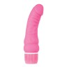 Розовый вибратор Spellbound Stud Curved Jacks - 17 см.