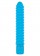 Синий вибромассажер FUNKY RIBBED VIBE - 15 см.