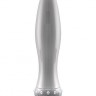 Вибратор-торпеда с кристалликами The Gem Silver - 16,6 см.