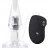 Прозрачная пробка с вибрацией VIBRATING PLUG JAMMY JELLY ANAL POINT OF PLEASURE MEDIUM - 14,5 см.