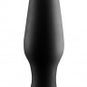 Черная анальная пробка METAL BALL BUTT PLUG - 15 см.
