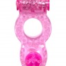 Розовое эрекционное кольцо с вибрацией Rings Ringer