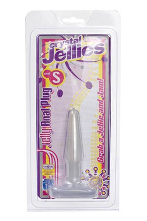 Прозрачная анальная пробка Butt Plug Small - 10 см.