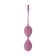 Силиконовые вагинальные шарики Vibe Therapy Fascinate розового цвета